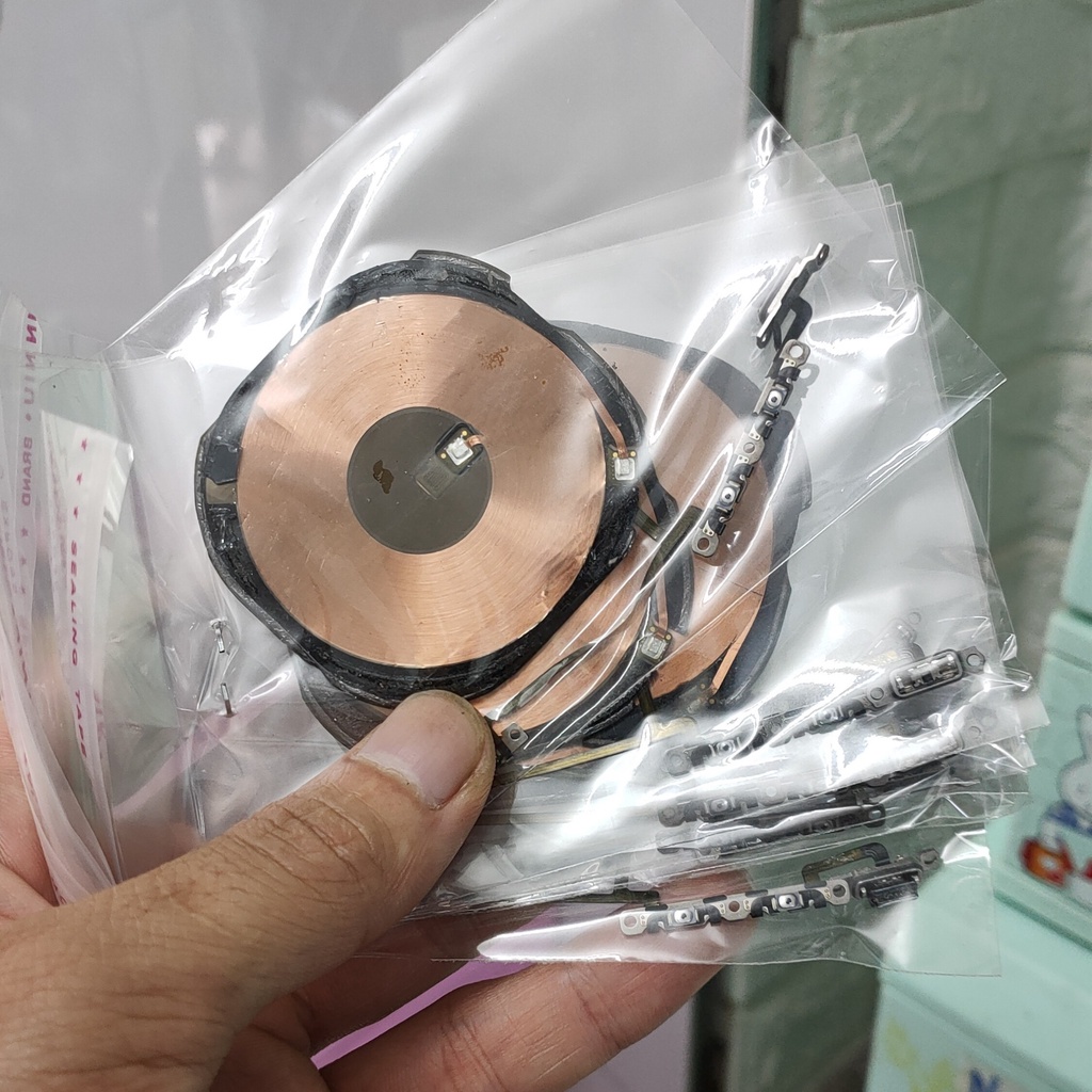 Cáp volume sạc không dây âm lượng gạt rung iphone X zin