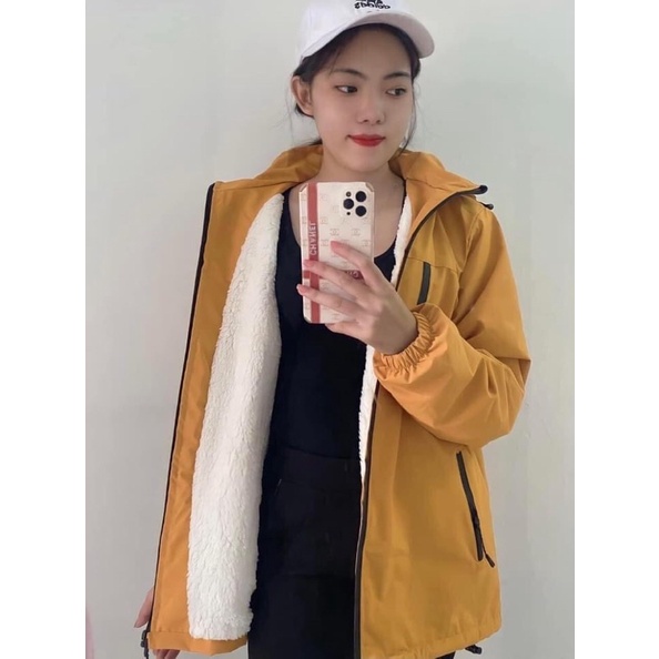 Áo gió 3 KHÓA LÓT LÔNG - UNISEX mặc được cả nam và nữ