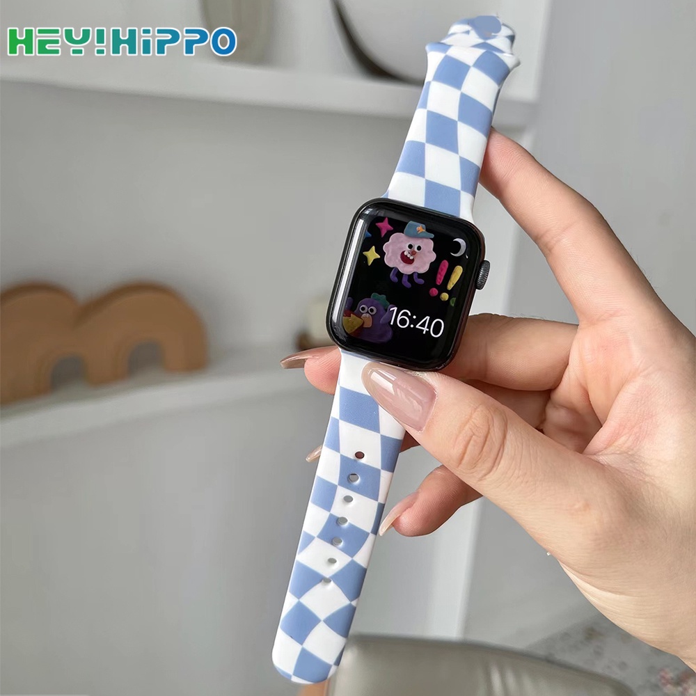 Dây Đeo Bằng silicone Hai Màu Kèm Vỏ Bảo Vệ Cho Đồng Hồ Thông Minh iwatch Size 45/44/42/41/40/38mm