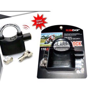 Ổ khoá Alarm Lock Hardened (chống cắt) chống trộm hú báo động to. Tặng 6 cục pin