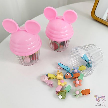 Phụ kiện kẹp tóc hình hoạt hình xinh xắn cho bé gái