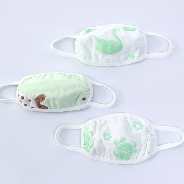 Khẩu trang sợi tre 6 lớp cho bé 1-4 tuổi nhiều màu sắc BBShine– M003 | BigBuy360 - bigbuy360.vn