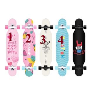 Ván trượt thể thao Longboard 107cm chuyên nghiệp nhiều mẫu lựa chọn kèm phụ kiện túi ván, lục lăng xịn, sticker (có sẵn)