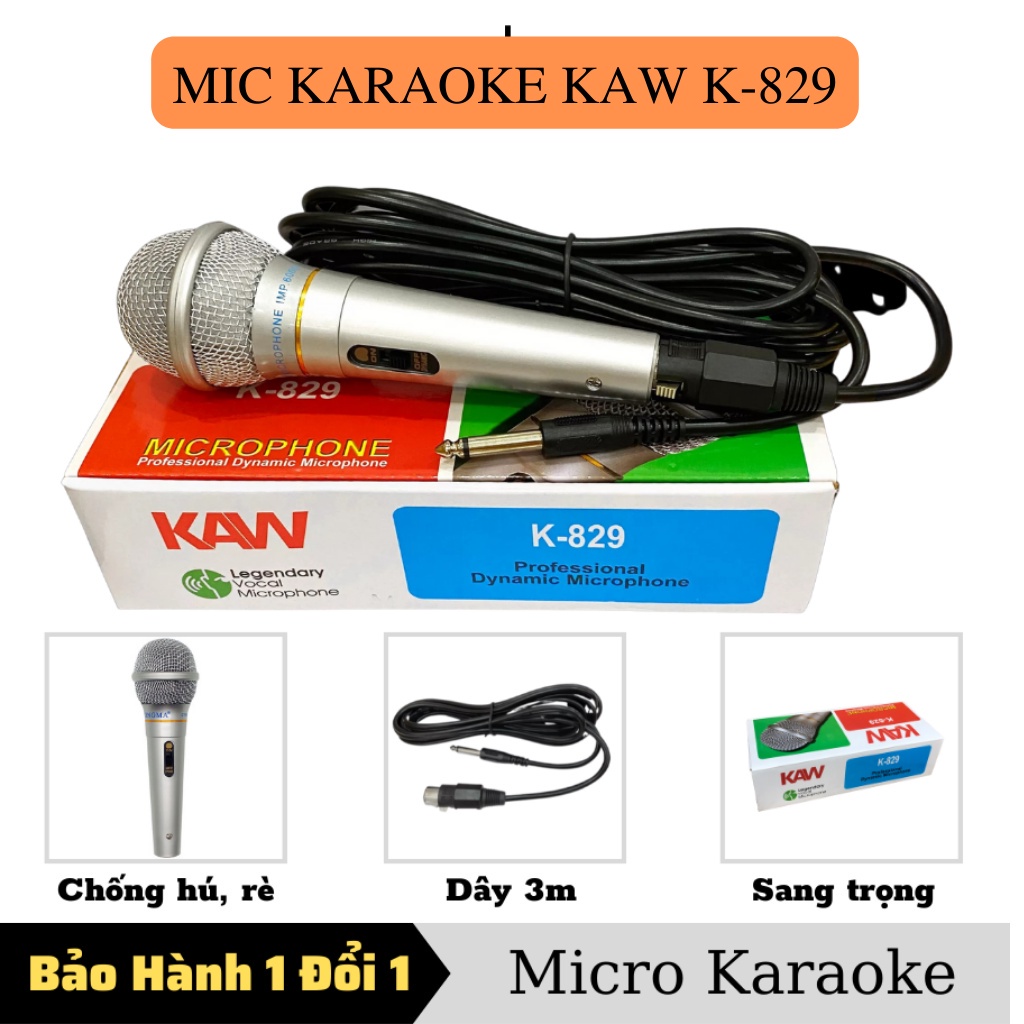 Mic Hát Karaoke XINGMA AK-319 - Thế hệ mới cho âm thanh sống động, Sử Dụng Cho Loa Kéo - Ampli- Tivi Chống Hú-Chống Rè
