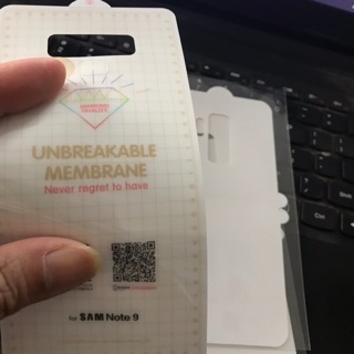 Dán dẻo PPF mặt sau samsung Note 9
