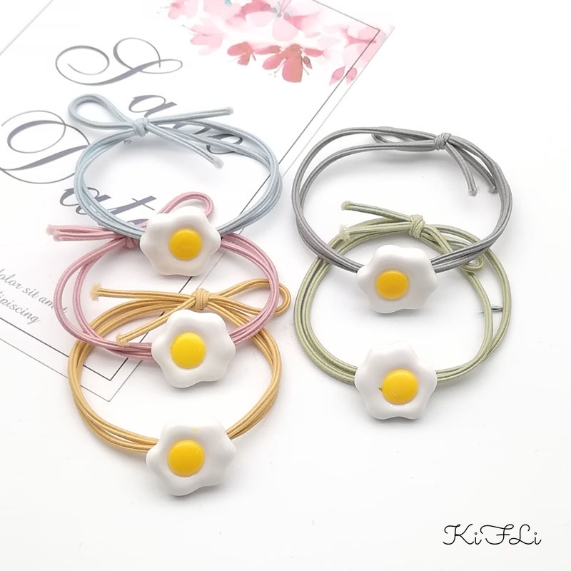 Dây Buộc Tóc Hình Quả Trứng Phong Cách Hàn Quốc