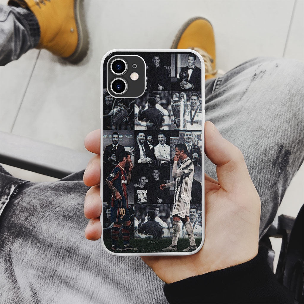 Ốp lưng GFB Ronaldo Vs Messi pro 13 11 12 promax 7 8 plus xs X Xr FOO20220414