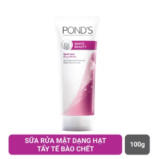 Sữa rửa mặt Pond's Spot-less Rosy White 100g