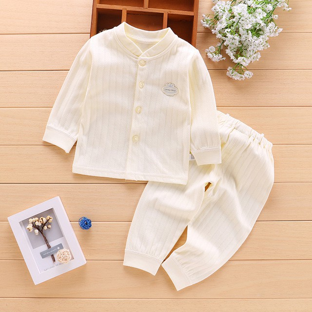 Đồ bộ thu đông dài tay cho bé trai và bé gái 100% cotton