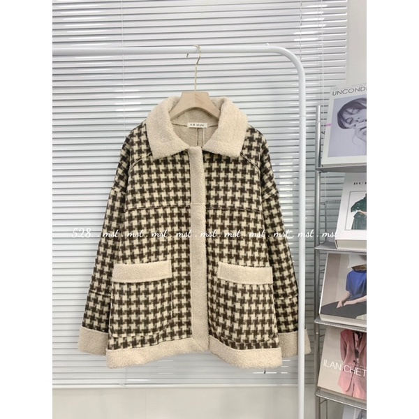 Áo khoác ziczac lót lông Mao Mao Boutique