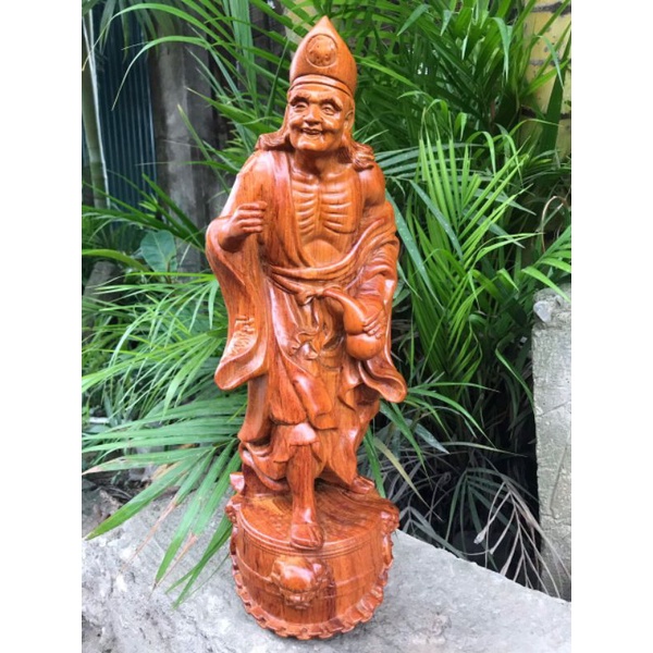 Tượng tế công gỗ hương cao 30cm