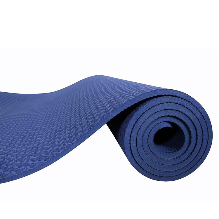 Thảm tập gym & yoga TPE Zeno 1 lớp 8mm (xanh đậm)