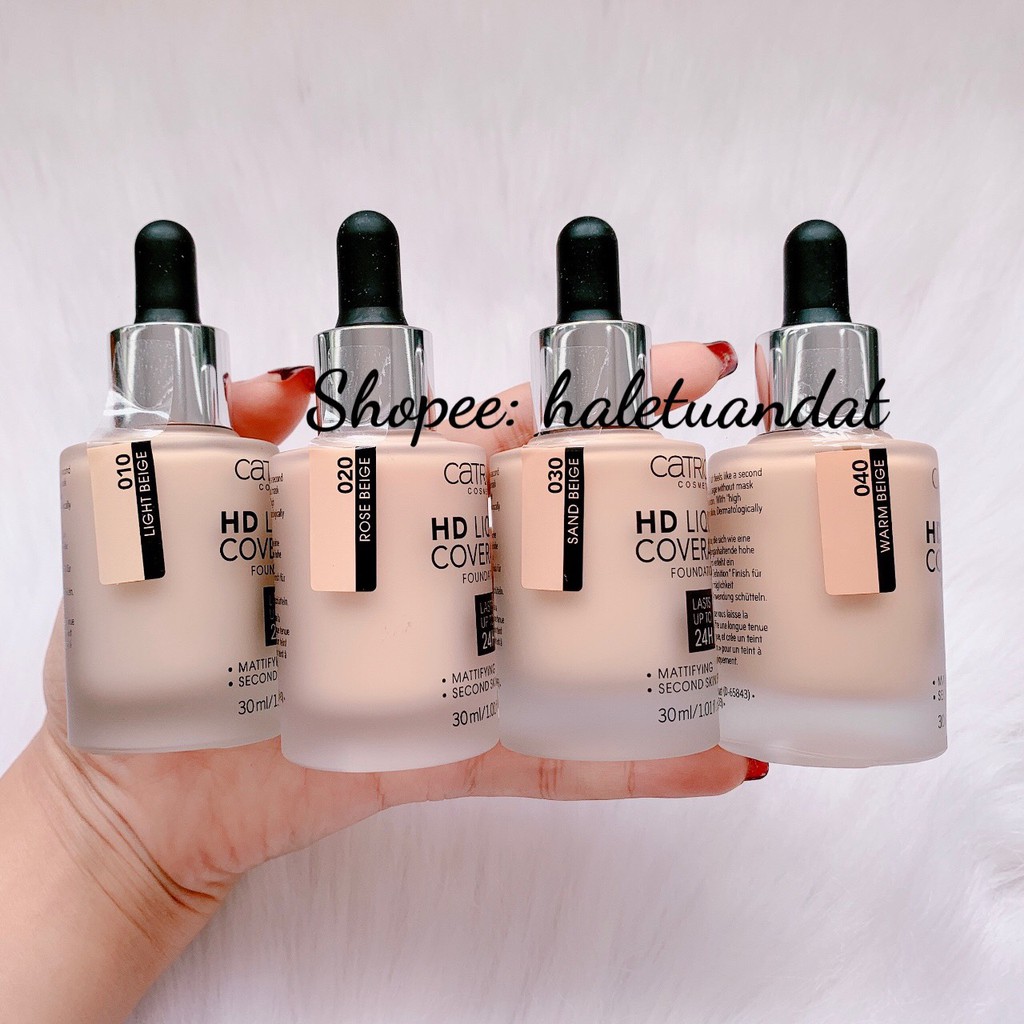 Kem Nền Che Phủ Kiềm Dầu Catrice HD Liquid Coverage Foudation 30ml