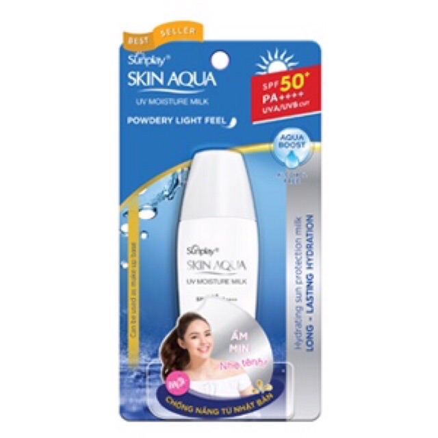 Sữa chống nắng dưỡng da ẩm mịn da Sunplay Skin Aqua UV Moisture Milk 70ml