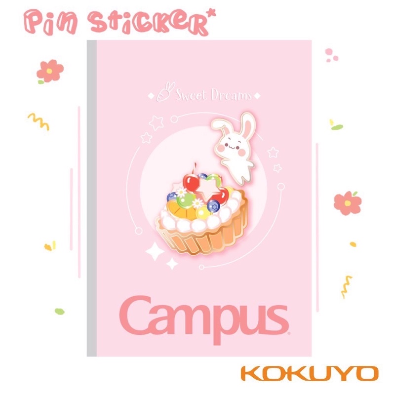 Tập vở sinh viên Campus KN 120 trang PIN STICKER.