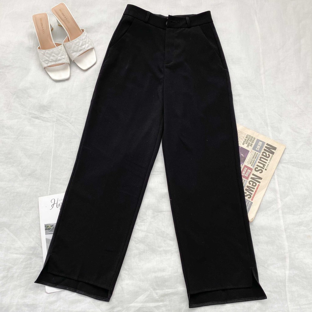 Quần tây ống rộng khóa kiểu trước siêu hách chân thời trang nữ Fmstyle Saigon 20QU12CT1801 | BigBuy360 - bigbuy360.vn