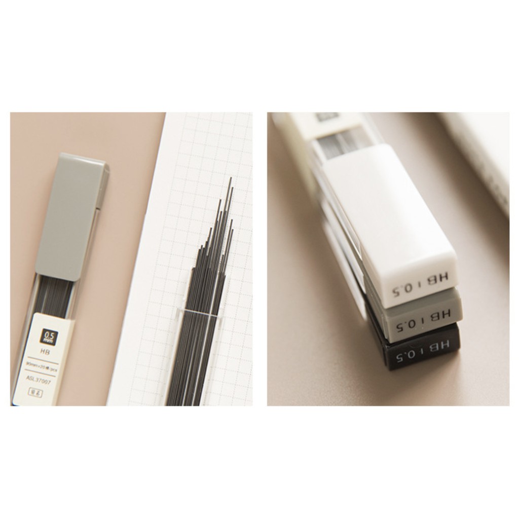 Hộp ngòi bút chì bấm HB 0.5mm (20 cái)