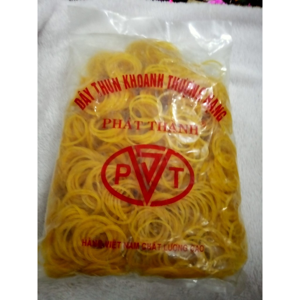 Dây thun vàng trung bịch 450g bao cân đủ