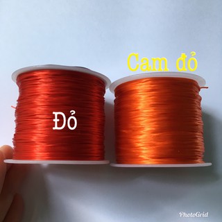 Cước tơ - chun cước LỤA chỉ thun co giãn xỏ hạt đá phong thủy hạt gỗ