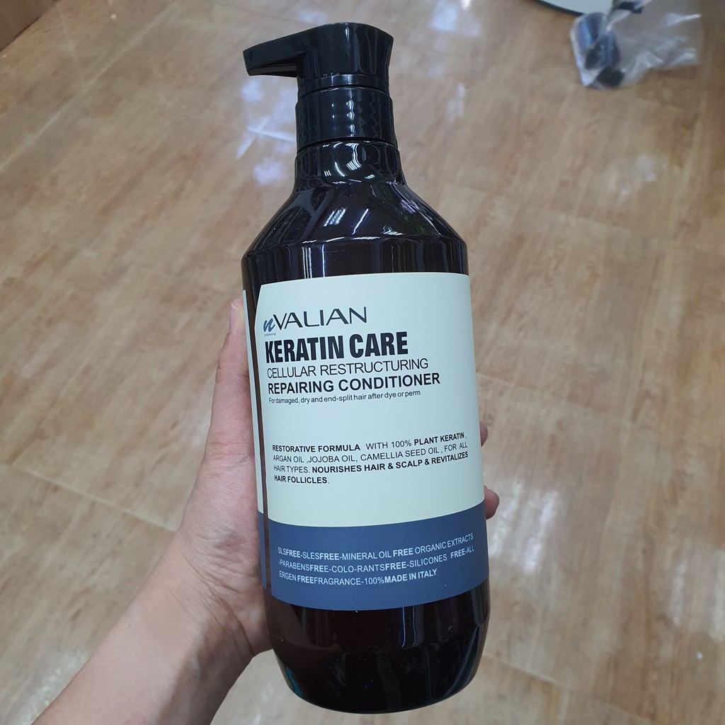 LẺ DẦU GỘI HOẶC DẦU XẢ VALIAN KERATIN GIỮ ẨM SUÔN MƯỢT 800ML