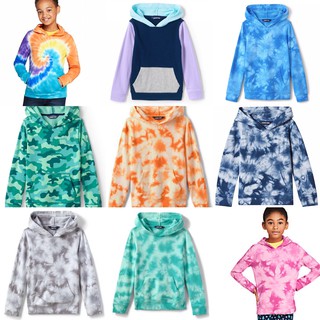 Áo hoodie thun da cá họa tiết tie dye