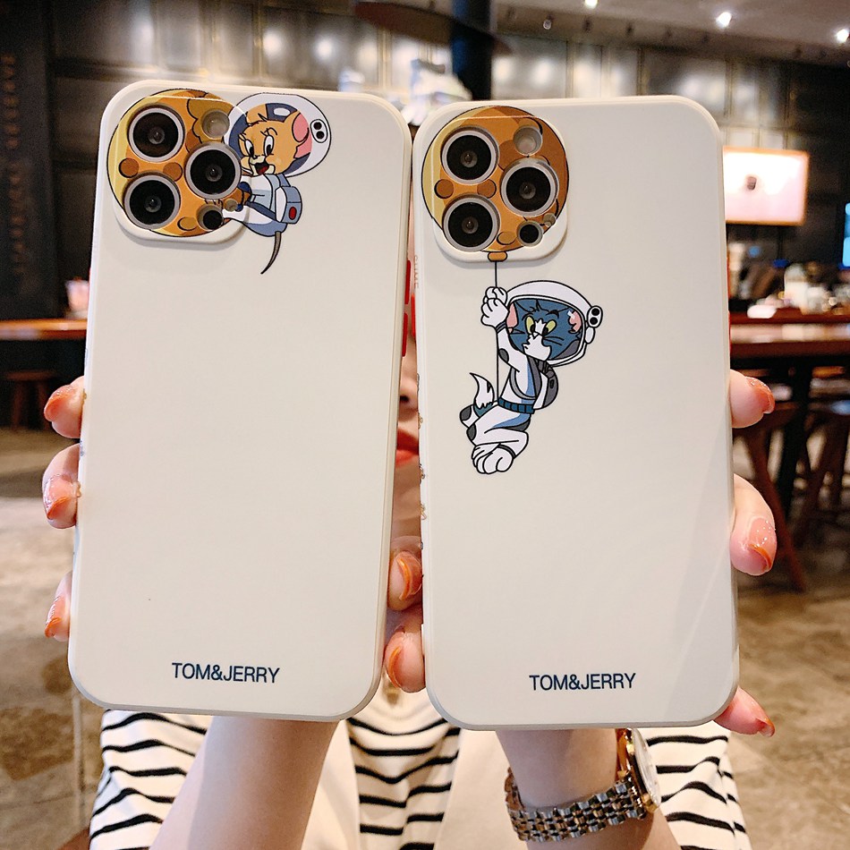 Ốp điện thoại hình Tom Jerry cho IPHONE 11 12 PRO 12PRO MAX 12MINI 7 8 PLUS X XS MAX XR 7PLUS | BigBuy360 - bigbuy360.vn