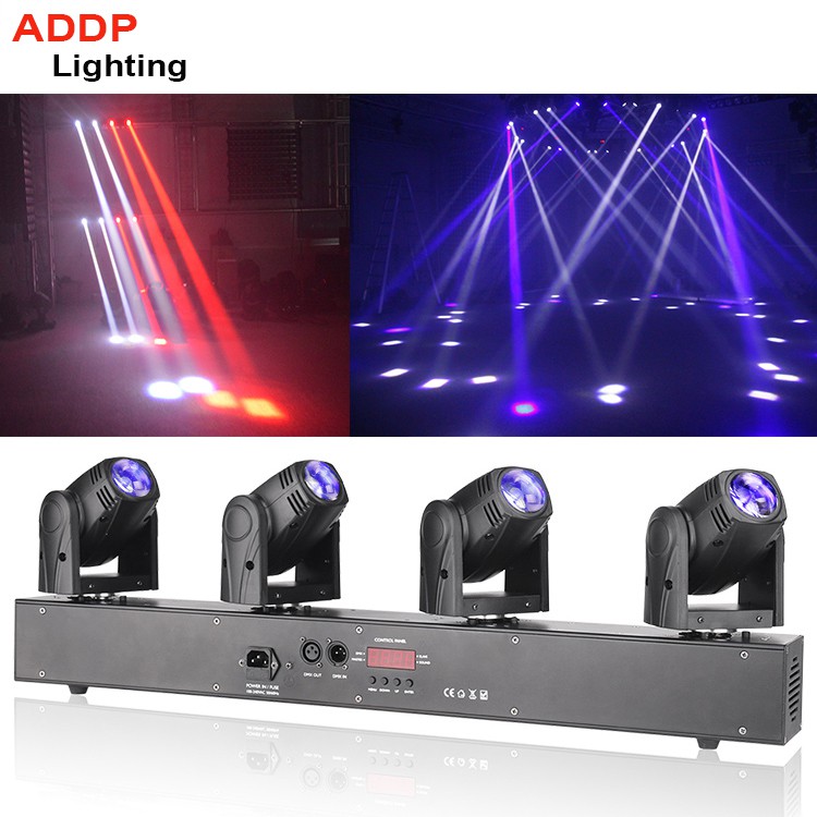 TRỌN BỘ 4 ĐÈN MOVING QUAY ĐÁNH TIA XOAY CỰC MẠNH CHO SÂN KHẤU, BAR, CAFE DJ