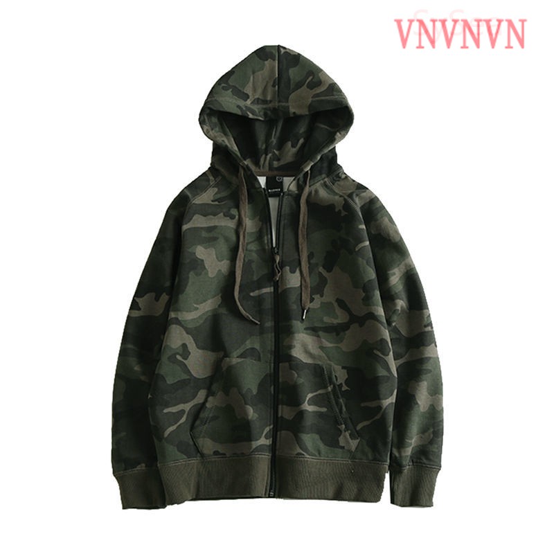 Áo Hoodie Dáng Rộng Hoạ Tiết Lính Phong Cách Hàn Quốc