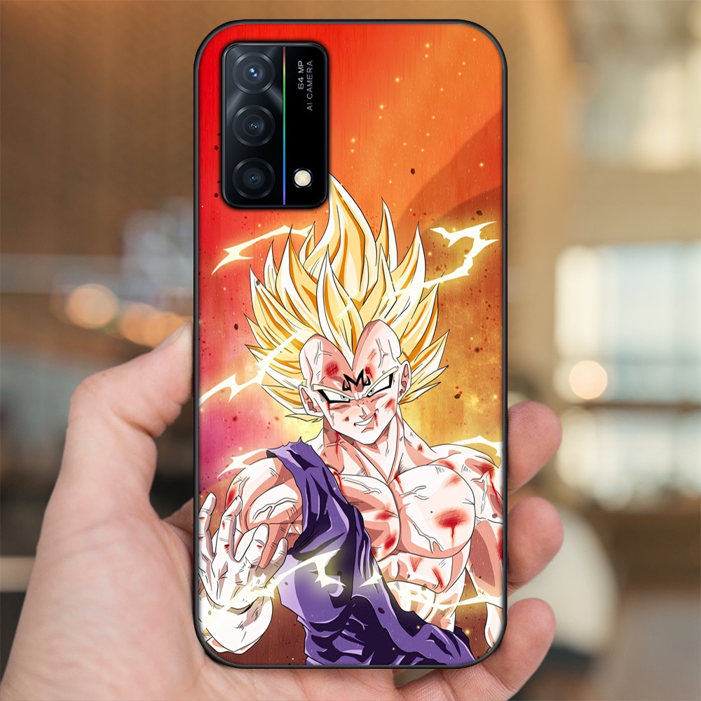 Ốp lưng Oppo K9 viền đen in hình Vegeta Dragon Ball