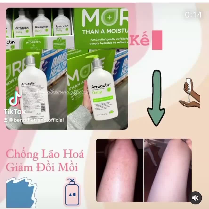 [AUTH-ĐỦ BILL] KEM DƯỠNG ẨM AMLACTIN DAILY MOISTURIZING BODY LOTION CHAI 567g | BigBuy360 - bigbuy360.vn