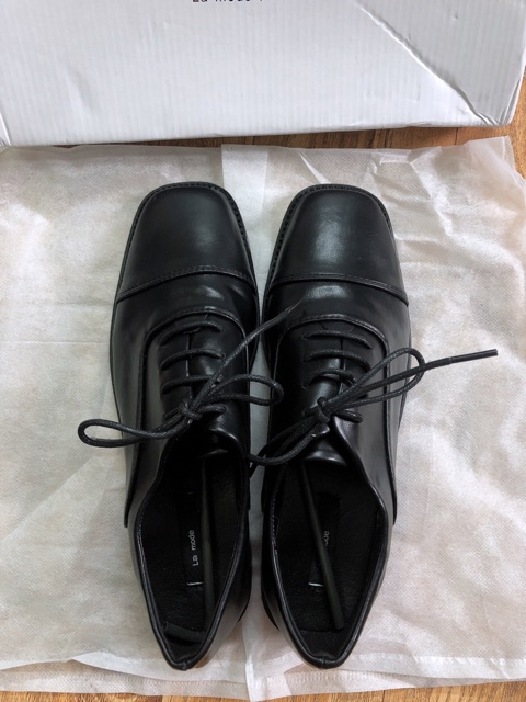 Giày oxford mũi vuông dây buộc 4 nấc (có ảnh thật) | BigBuy360 - bigbuy360.vn