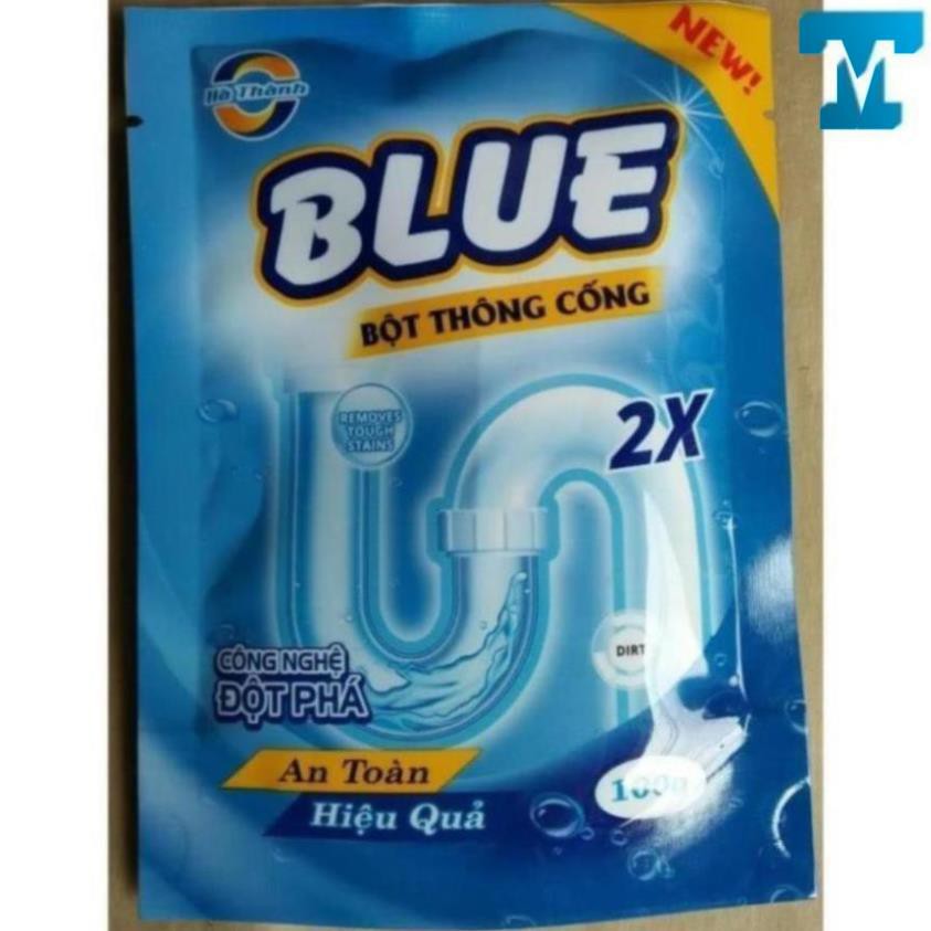 Bột thông cống Blue công nghệ Hàn Quốc - thông tắc đường ống cống, tắc bể phốt H&K MART