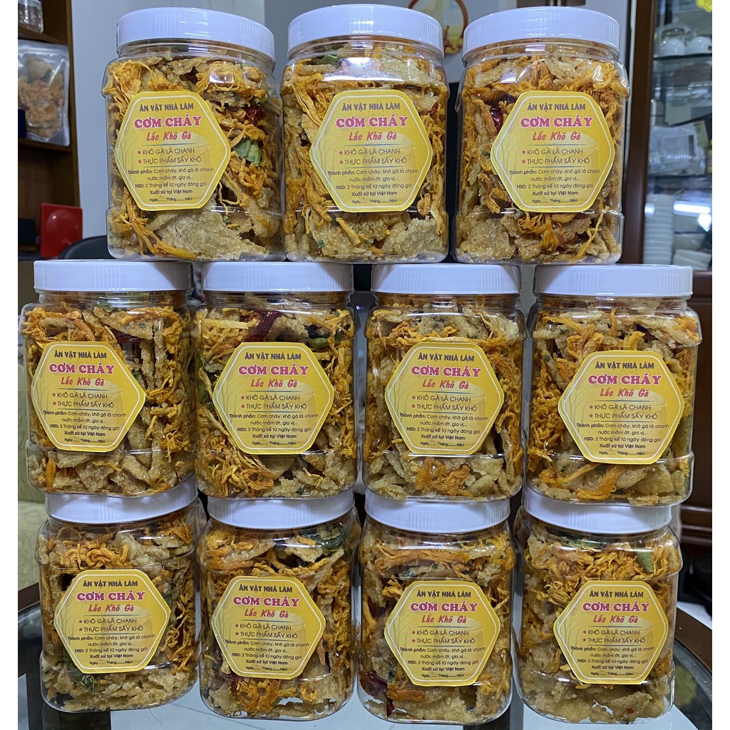 Cơm cháy khô gà lá chanh