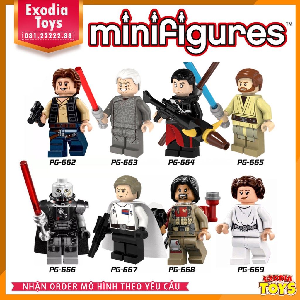 Xếp hình minifigure nhân vật Star Wars : Chiến Tranh Giữa Các Vì Sao - Đồ chơi lắp ghép sáng tạo - POGO 8024