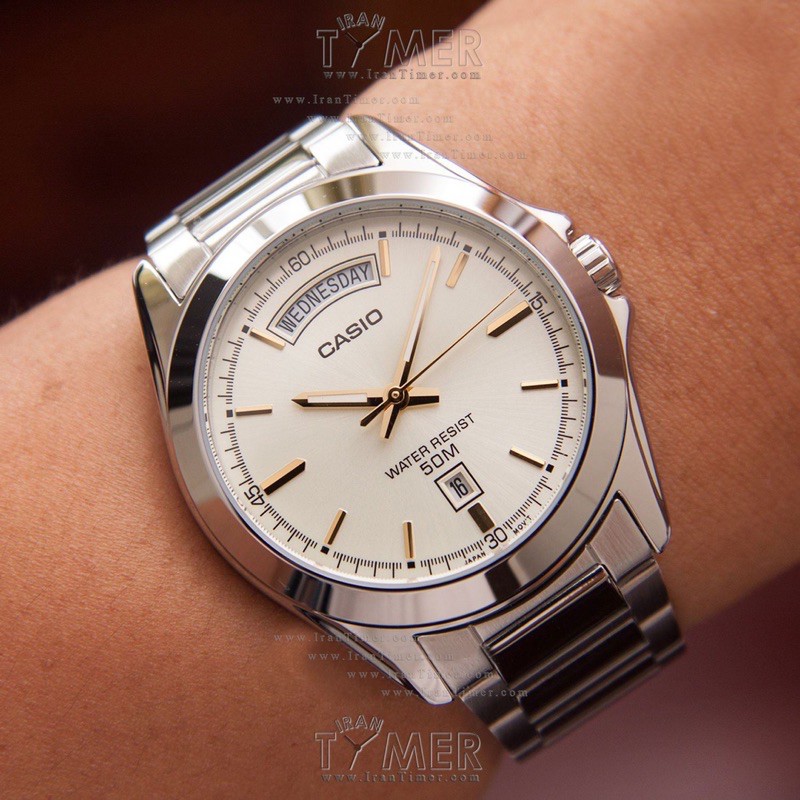 Đồng hồ nam dây kim loại Casio chính hãng Anh Khuê MTP-1370D-7A2VDF