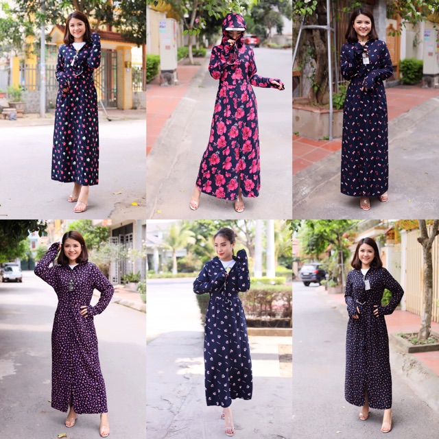 Áo Chống Nắng Vải Lanh Nhung Toàn Thân 3 Lớp Cao Cấp Mát Lạnh Sang Chảnh Thoáng Mát Tiện Lợi | BigBuy360 - bigbuy360.vn