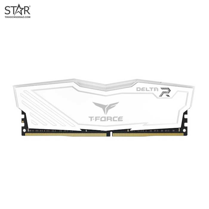 Ram DDR4 TeamGroup 16G/3200 T-Force Delta RGB (1x 16GB) (TF4D416G3200HC16C01) (Trắng)