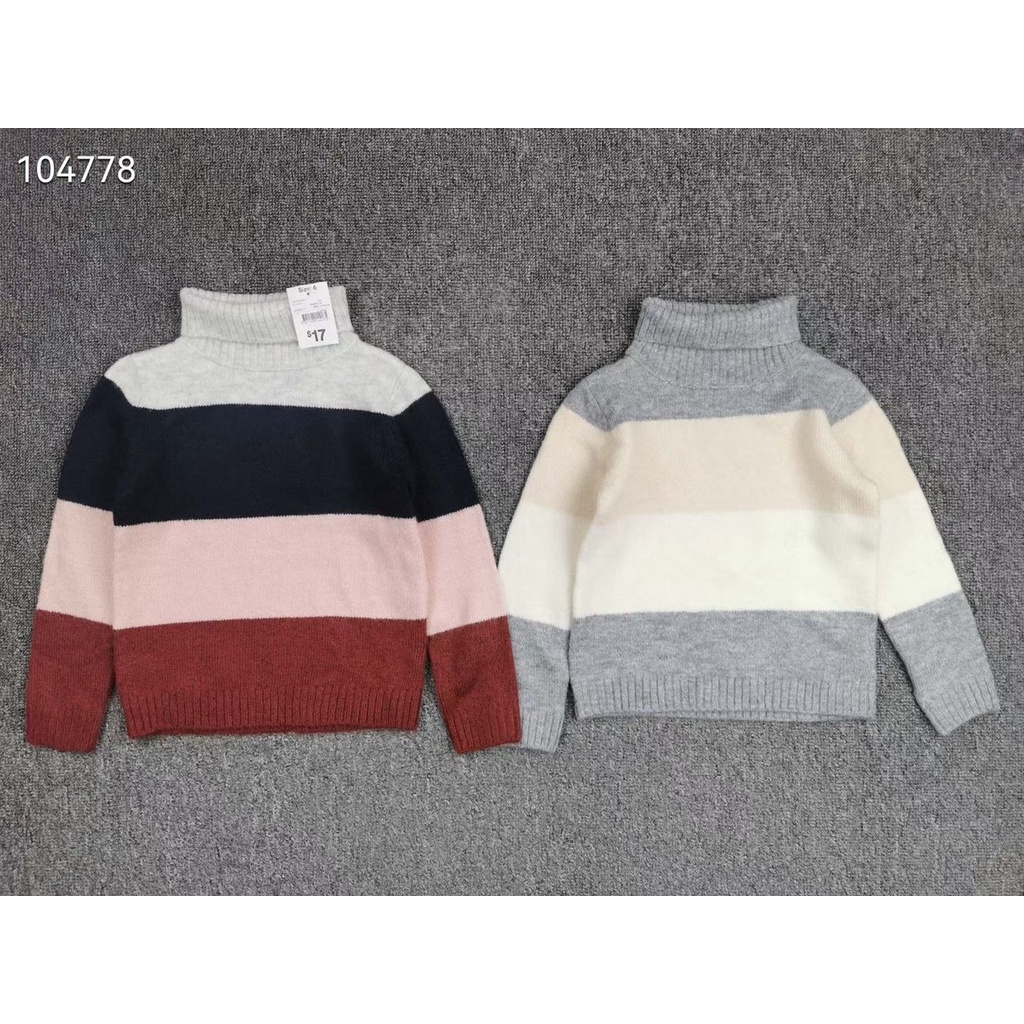 [2-6Y] Áo len cổ lọ Anko