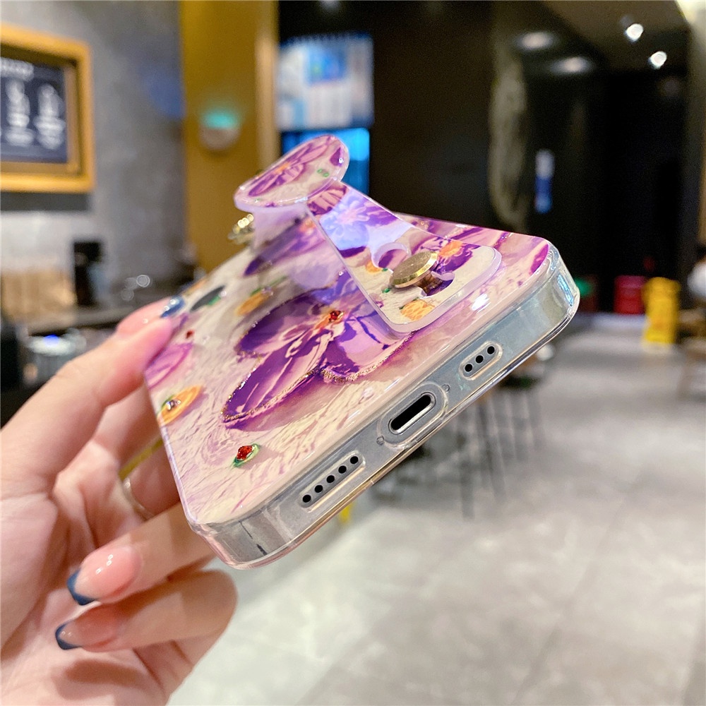 Ốp Điện Thoại Hình Hoa Mặt Trời Cười Có Dây Đeo Cho iPhone 14 13 12 Pro Max 13Mini