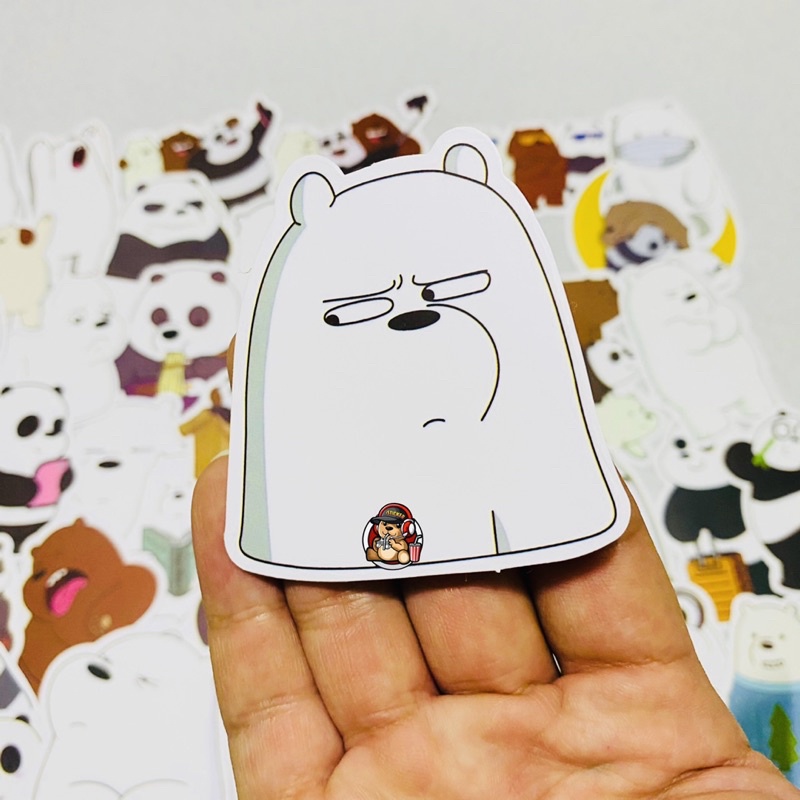 Sticker hình dán GAU dễ thương chống thấm nước dán mũ nón bảo hiểm, điện thoại, laptop