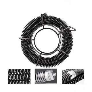 Bộ sản phẩm dây thông cống phi 16 ( bao gồm dây lò xo phi 16 + 6 đầu thông + 1 đầu kết nối + 1 tay quay )