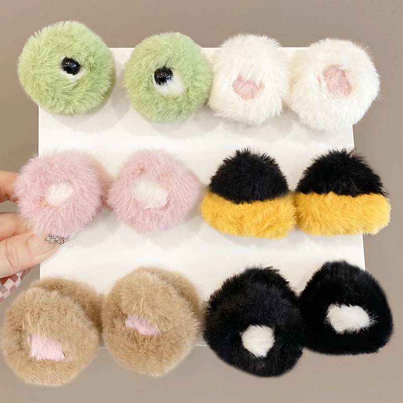 1 Cặp Kẹp Tóc Tai Mèo Bằng Acrylic Dễ Thương Dành Cho Nữ