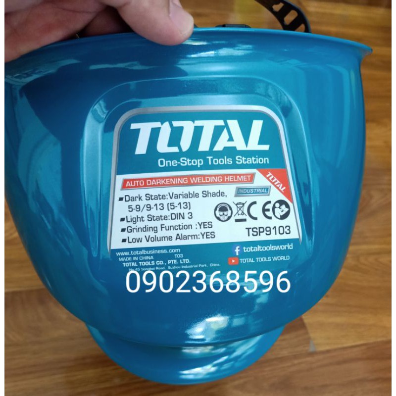 Kính Hàn Mặt nạ hàn điện tử Cao Cấp Total TSP9103 (@)