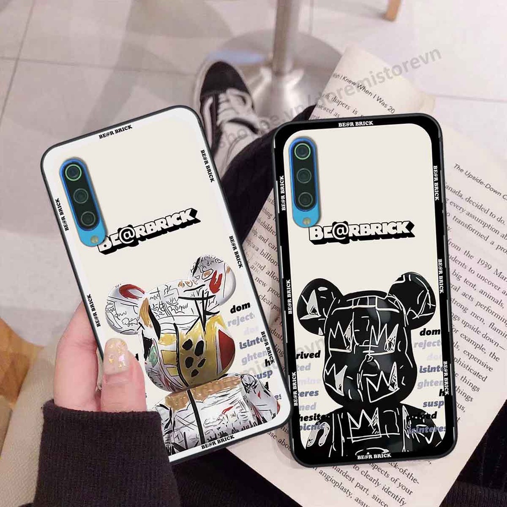 Ốp Xiaomi Mi 9 SE thể thao, bear brick, ốp lưng dẻo thời trang bền đẹp