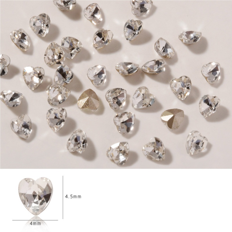 Set 10 Hạt Pha Lê 3D Nhiều Màu Sắc Đính Móng Nghệ Thuật DIY