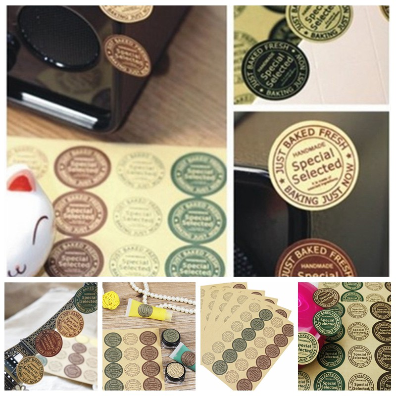 Nhãn Dán Trang Trí Hộp Quà Xà Phòng / Bánh Quy DIY