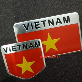 Tem nhôm chịu nhiệt hình cờ Việt Nam bền-đẹp-rẻ