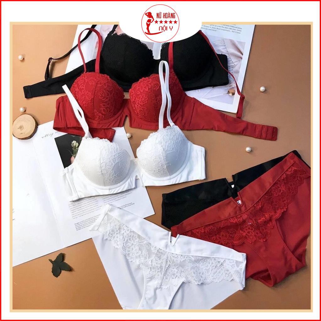 BỘ ĐỒ LÓT SIÊU NÂNG NGỰC, set nội y tạo khe ,nâng ngực,phom quả ngang siêu xinh. | BigBuy360 - bigbuy360.vn