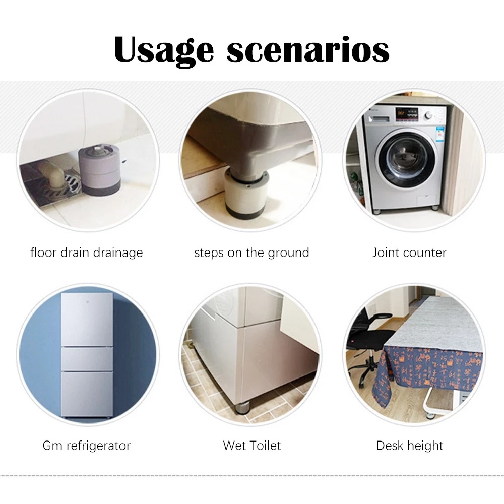 [Hàng mới về] Miếng Đệm Chân Máy Giặt Chống Sốc Chống Trượt Thiết Kế Tiện Dụng