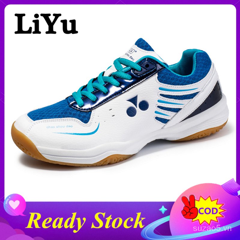 LiYu Giày Cầu Lông Màu Trắng Cho Nữ Giảm Giá Giày Chạy Bộ Thoáng Khí Thời Trang Giày Thể Thao Cầu Lông Chuyên Nghiệp Giày Tennis Cho Nữ Giày Bóng Bàn Giày Thể Thao Nhẹ